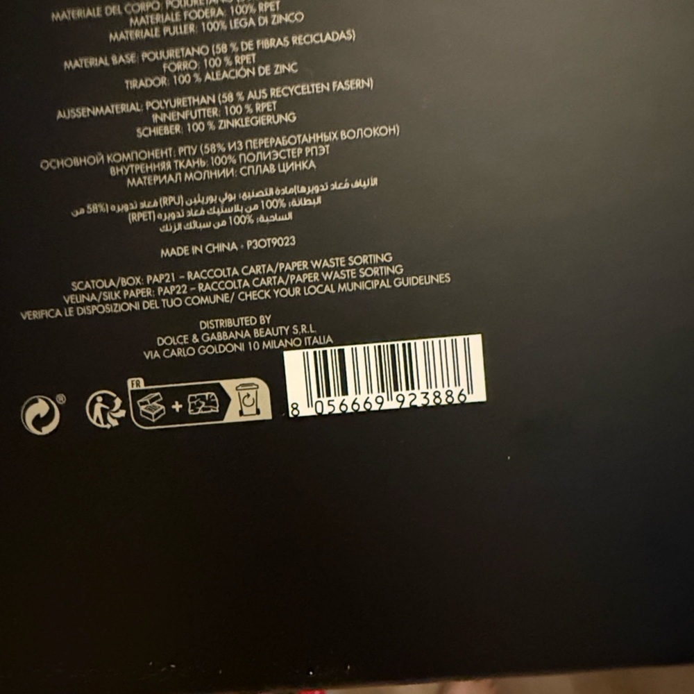 🖤✨NWT✨🖤Dolce & Gabbana Black Beauty Pouch with Box - Picture 8 of 8